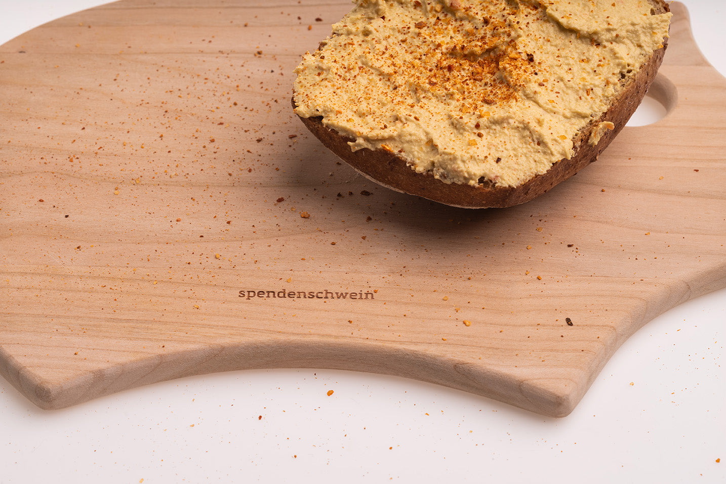 Spendenschwein Frühstücksbrett